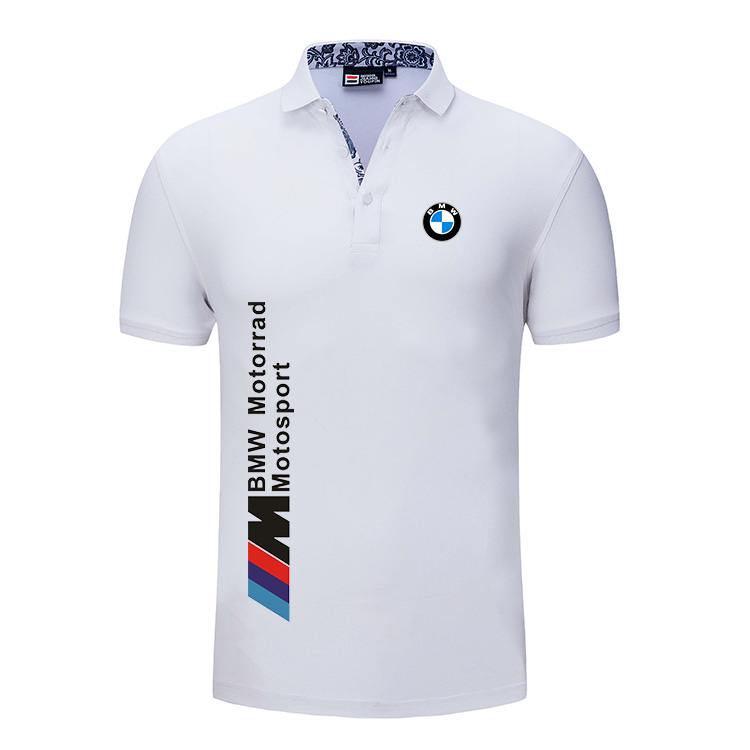 2022 Polo BMW Motorrad Motorsport Homme Coton Col Boutonné Manche Courte